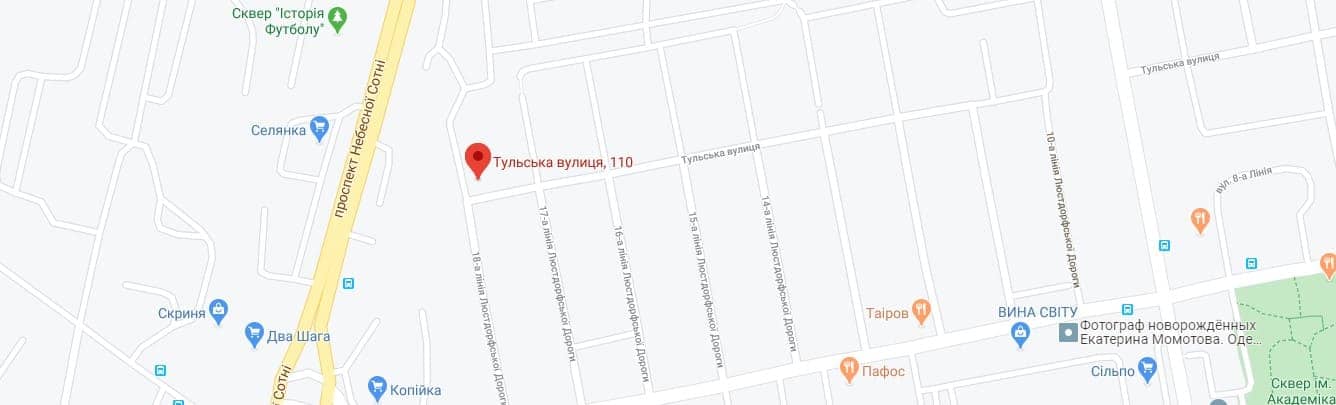 Карта Google Пространство на Тульской