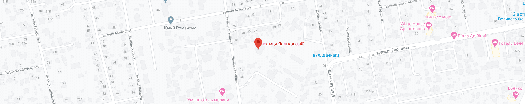 Карта Google Пространство на Елочной