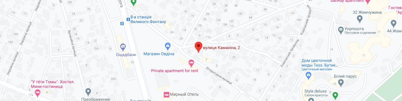 Карта Google Пространство на Литературной